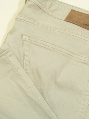 Johnnie-O Hugo 6 Pocket Pants Mens 34x32 Beige Garment Dyed Straight Leg